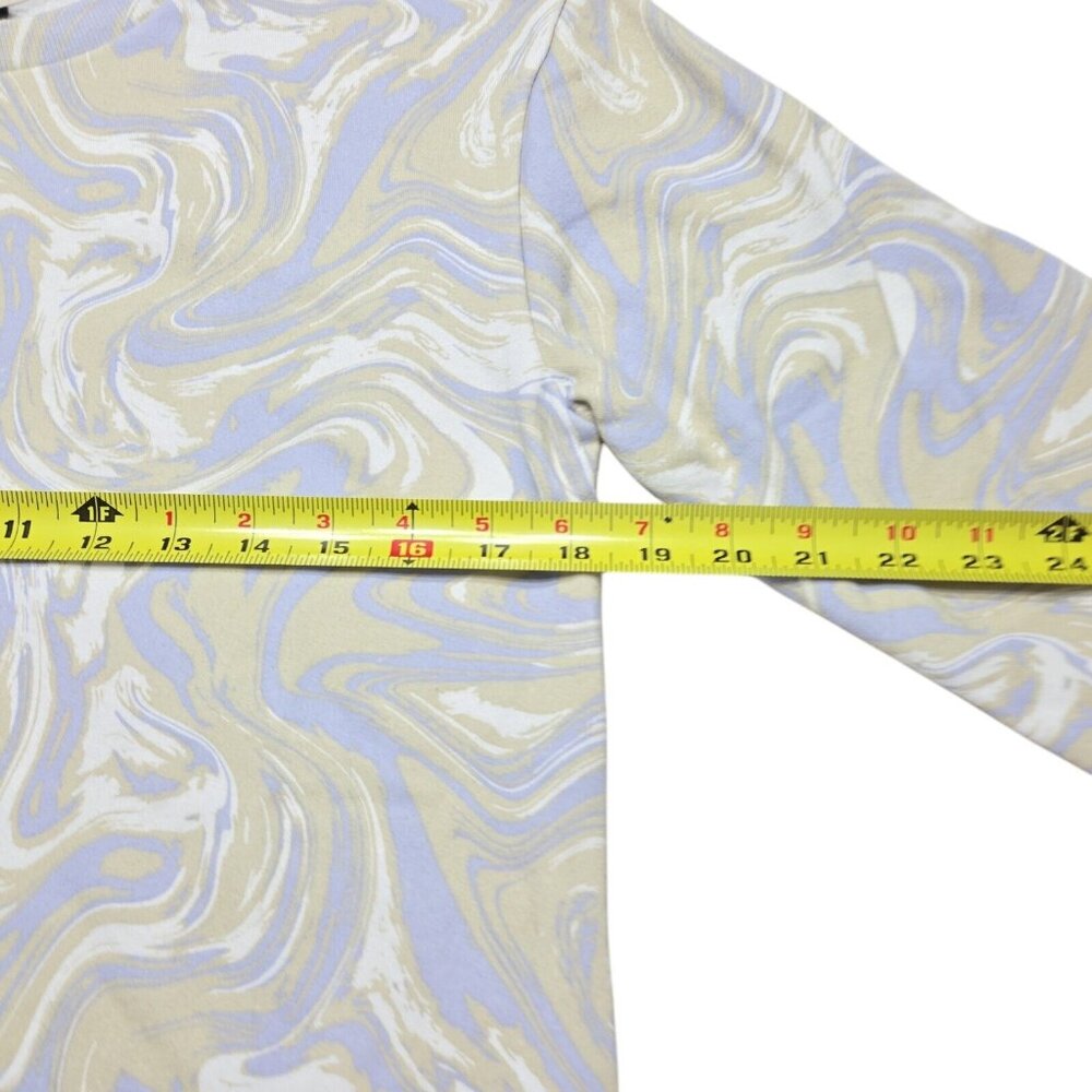 Art Class Sweater Girls Large 10 Blue Pullover Sweatshirt Geometric Long Sleeve - Picture 3 of 12